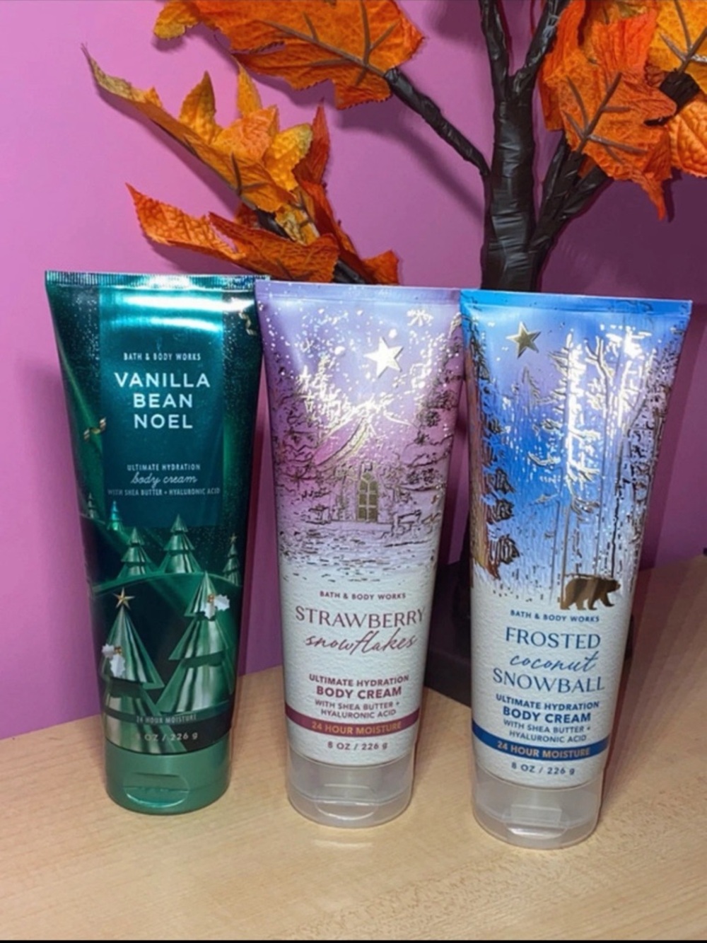 NEW Bath & Body Works Holiday Body Cream Bundle – Set of 3 Scents!